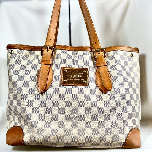 Louis Vuitton Handbags - SOLD-Authentic Louis Vuitton Shoulder Hampstead Damier Azur MMwith Dust Bag